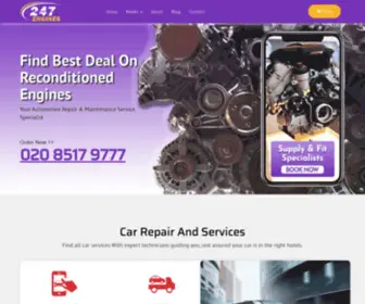 247Engines.co.uk(Buy Quality Reconditioned Car Engines Online) Screenshot