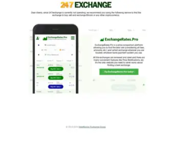 247Exchange.com(Buy, sell, exchange bitcoin, litecoin) Screenshot
