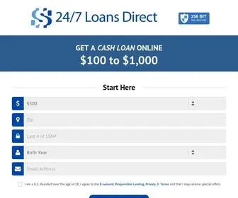 247Loansdirectnow.net(Quick & Easy online process for Cash Loans) Screenshot