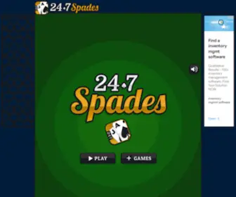 247Spades.com(SpadesPlay Online Free Spades) Screenshot