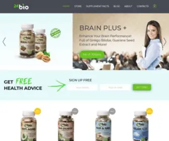 24Bio.com(Natural Supplements for Better a Life) Screenshot