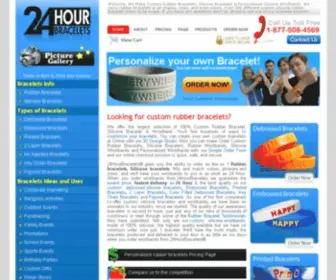 24Hourbracelets.com(Rubber Bracelets) Screenshot