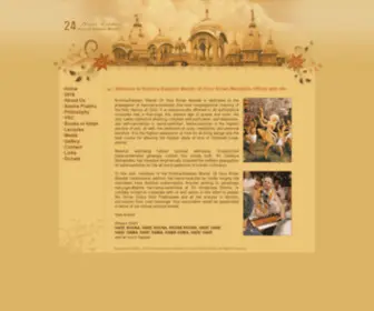 24Hourkirtan.com(The Official Website of the Krsna Balaram Mandir 24 Hr) Screenshot
