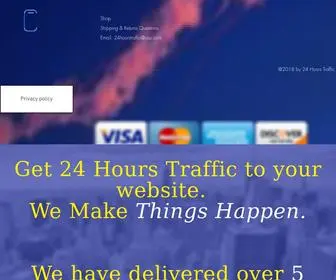 24Hourstraffic.net(Get massive web traffic to your business links in 24 hours) Screenshot