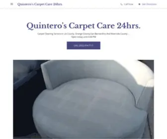 24HRscarpetcare.com(Quintero's Carpet Care 24hrs) Screenshot