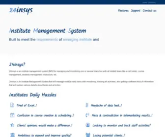24Insys.com(Institute Management System) Screenshot