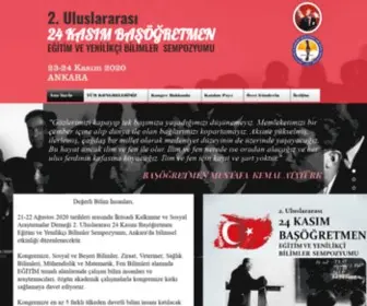 24Kasim.org(24 Kasim Baş Öğretmen Eğitim ve Yenilikçi Bilimler Kongresi̇) Screenshot