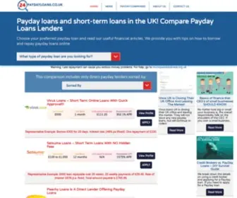 24Paydayloans.co.uk(24 Paydayloans) Screenshot