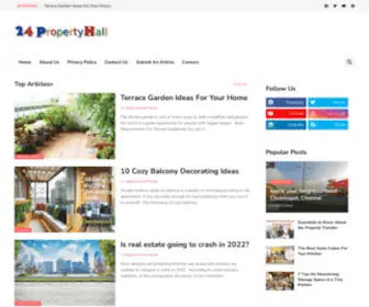 24Propertyhall.com(Real Estate And Property News) Screenshot