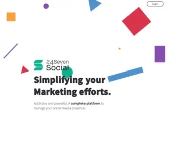 24Sevensocial.com(Simplifying your Marketing efforts) Screenshot