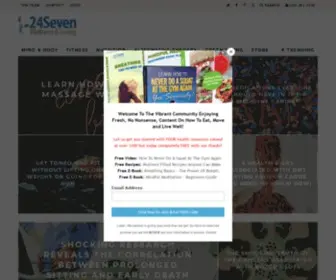 24Sevenwellness.com(24Seven Wellness & Living) Screenshot