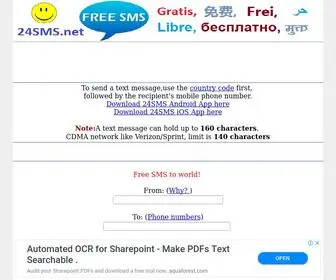 24SMS.net(Free SMS to world) Screenshot