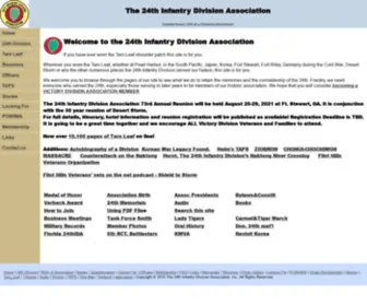 24Thida.com(Home page of the 24th Infantry Division Association) Screenshot