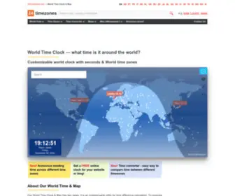 24Timezones.com(Current time around the world) Screenshot
