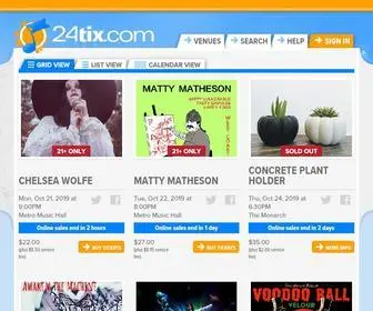 24Tix.com(Tix.comand Where the Unobtainable is Unimaginable)) Screenshot