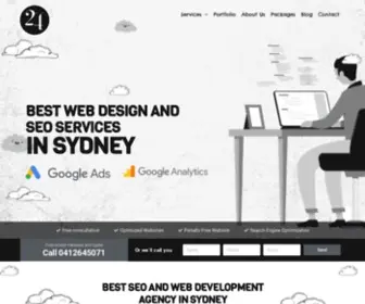 24Webstreet.com.au(Web Designing in impressive way) Screenshot