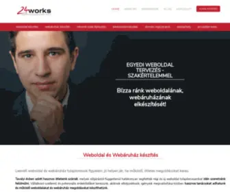 24Works.hu(Weboldal kĂŠszĂ­tĂŠs ĂŠs webĂĄruhĂĄz kĂŠszĂ­tĂŠs kis) Screenshot