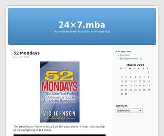 24X7.mba(Maximum Business Education In An Agile Way) Screenshot