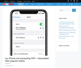 24Zeenews.com(Associated With Specific SSIDs) Screenshot