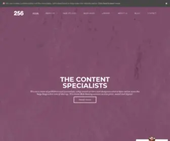 256Media.ie(We’re The Content Marketing Institute’s Agency of the Year) Screenshot