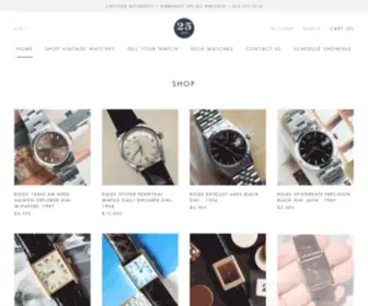 25Dials.com(Finest Vintage Watches) Screenshot