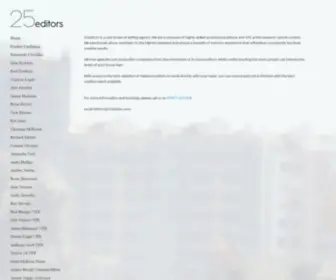 25Editors.com(Home) Screenshot