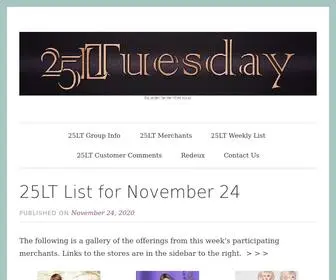 25Ltuesday.com(25 Ltuesday) Screenshot