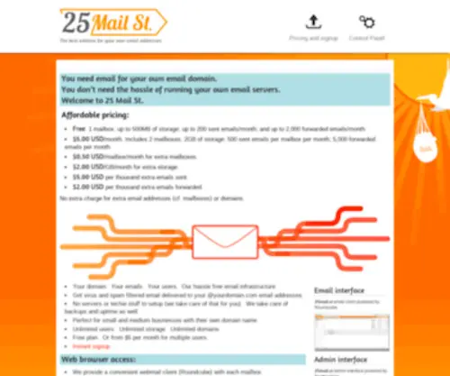 25Mail.st(25 mail st) Screenshot