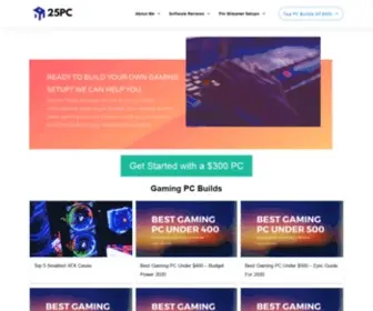 25PC.com(Build Your Gaming Setup In Seconds) Screenshot
