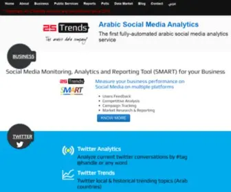 25Trends.me(Arabic Social Media Analytics) Screenshot