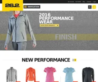 262Apparel.com(Performance Running Apparel for Men and Women) Screenshot