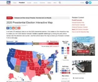 270Towin.com(270toWinPresidential Election Interactive Map) Screenshot