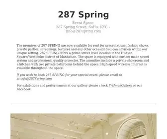 287Spring.com(287 Spring) Screenshot