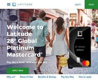 28Degreescard.com.au(Shop with less obstacles. The Latitude 28° Global Platinum Mastercard) Screenshot