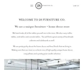 28Furnitureco.com(28 FURNITURE CO) Screenshot