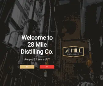 28Miledistilling.com(28 Mile Distilling Company Highwood IL Distillery Live Music) Screenshot