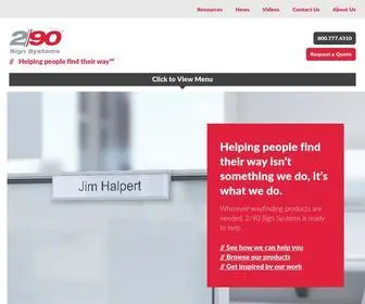 290Signs.com(2/90 Sign Systems) Screenshot