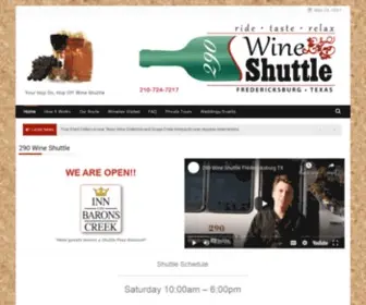 290Wineshuttle.com(290 Wine Shuttle) Screenshot