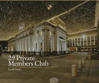 29Glasgow.co.uk(29 Private Members Club) Screenshot