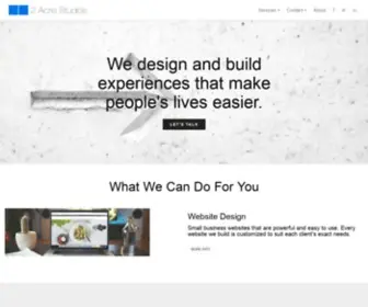 2Acrestudios.com(Web Design in Pittsburgh) Screenshot