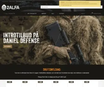 2Alfa.no(Våpen og utstyr for dynamisk sportskyting) Screenshot
