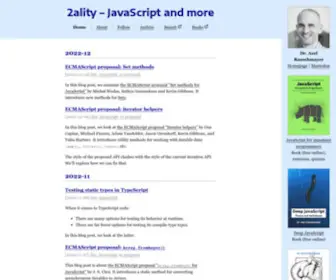 2Ality.com(JavaScript and more) Screenshot