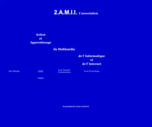 2Amii.org(Bienvenue sur le site internet de l'association 2.A.M.I.I) Screenshot