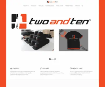 2AND10.com(Custom Sports Apparel) Screenshot