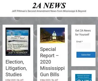 2Anews.net(Jeff Pittman's Second Amendment News from Mississippi & Beyond) Screenshot