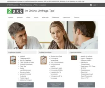 2ASK.com(Online Umfrage Tool) Screenshot