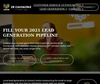 2Bconnected.co.nz(Lead Generation & Telemarketing Services Auckland) Screenshot