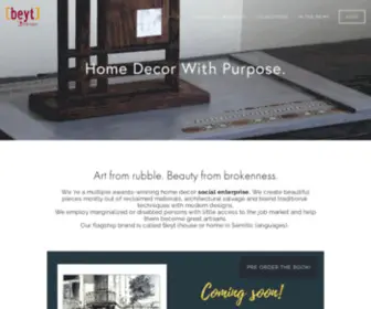 2Bdesign.biz(Upcycled, ethically crafted home decor) Screenshot