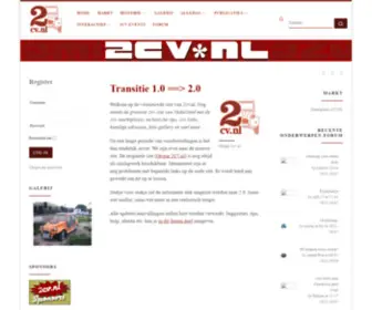 2CV.nl(Startpagina voor eendrijdend Nederland) Screenshot