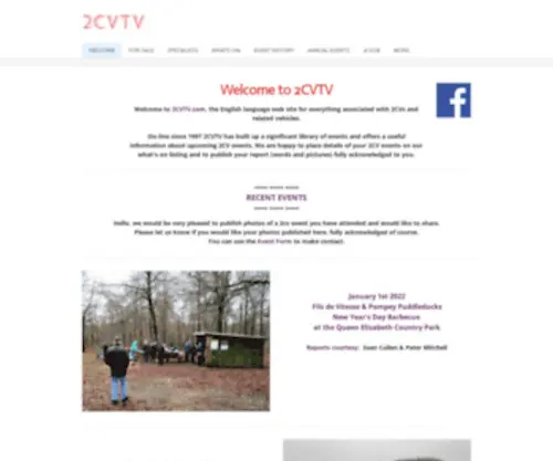 2CVTV.com(The English language 2CV lifestyle) Screenshot